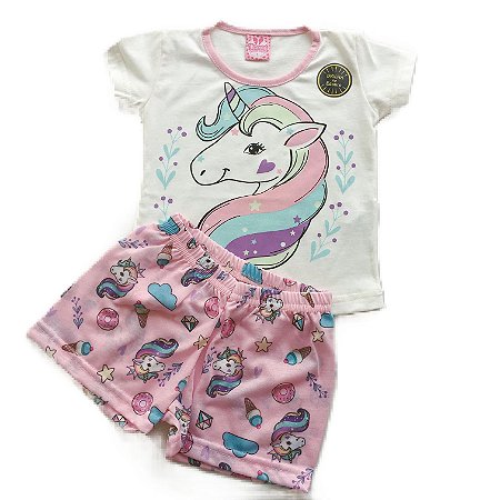 unicornio roupa infantil