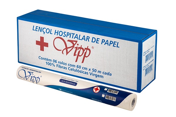 LENÇOL HOSP DESC VIPP 50CM COM 6RLS COM PICOTE
