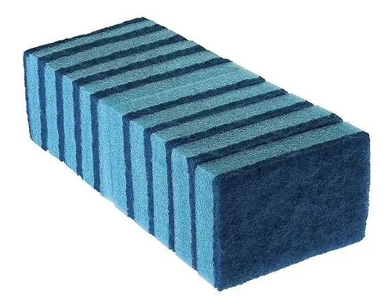 ESPONJA ESFREBOM COM MANTA AZUL TEFLON - 110 x 75 x 25mm - Betannin