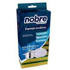 ESPONJA DE LOUÇA VERDE E AMARELA C/10