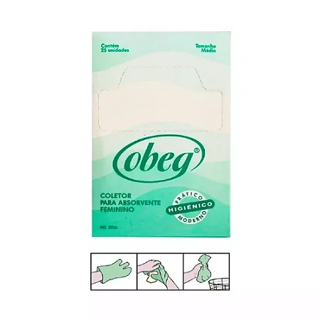 REFIL COLETOR SAQUINHO PARA ABSORVENTE C/25 - OBEG