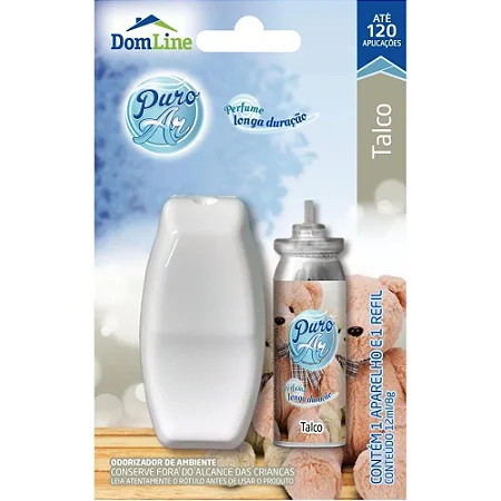 ODORIZADOR DE AMBIENTE TALCO 12ML COM APARELHO - DOMLINE