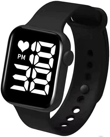 Relógio de Pulso Led Digital Eletrônico Casual Numeros Grande Prova D'Agua Resistênte