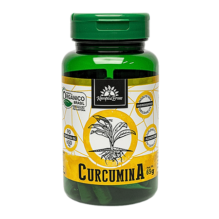 Curcumina Orgânica 90 Cápsulas Kampo De Ervas 600 mg