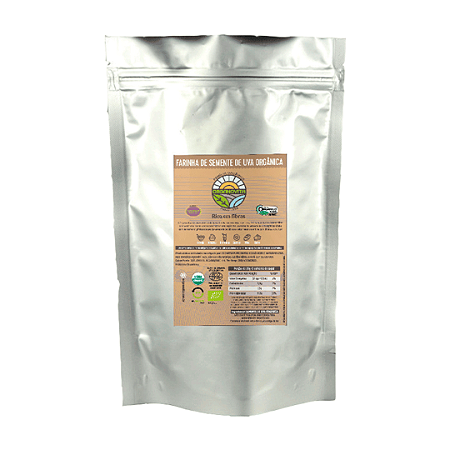 Farinha De Semente De Uva Orgânica Organovita 3 kg