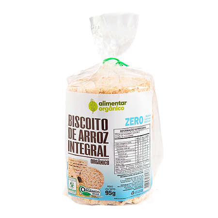 Biscoito de Arroz Orgânico Biodinâmico Alimentar 95 g