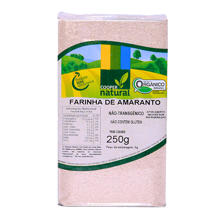 Farinha de Amaranto Orgânica À Vácuo Coopernatural 250 g