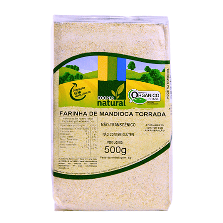 Farinha De Mandioca Torrada Orgânica À Vácuo Coopernatural 500 g