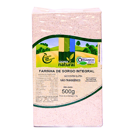 Farinha de Sorgo Orgânica À Vácuo Coopernatural 500 g