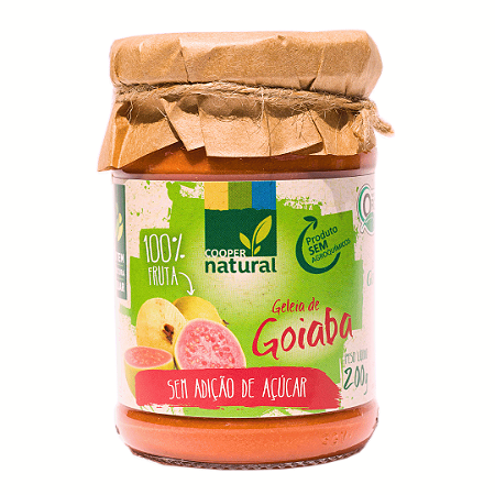 Geleia De Goiaba Sem Adição De Açúcar Orgânica Coopernatural 200 g