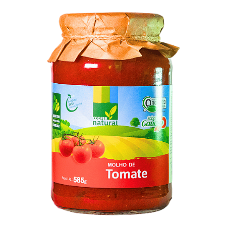 Molho De Tomate Orgânico Coopernatural 585 g