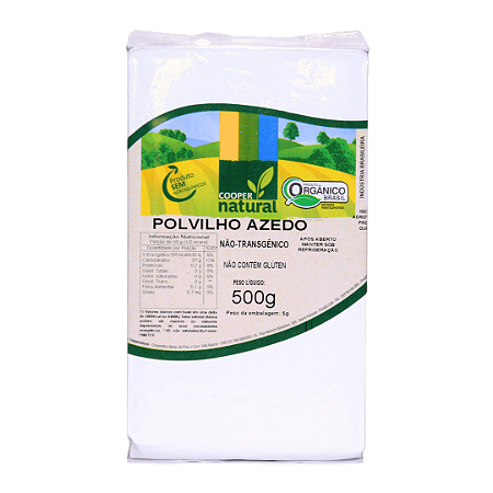 Polvilho Azedo Orgânico À Vácuo Coopernatural 500 g