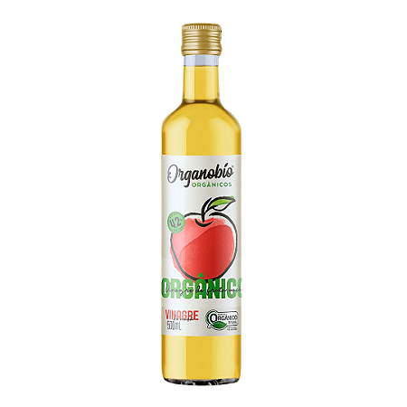 Vinagre De Maçã Orgânico Acidez 4,2% Organobío 500 ml