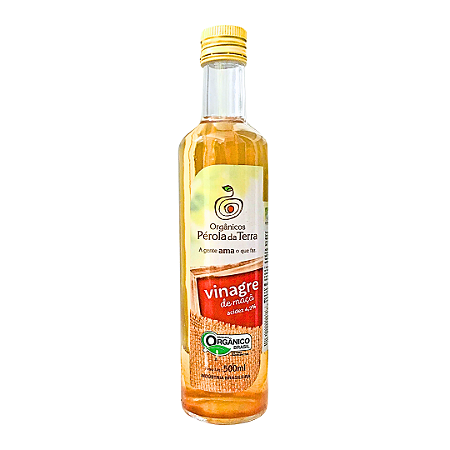 Vinagre De Maçã Orgânico Acidez 4,2% Pérola Da Terra 500 ml