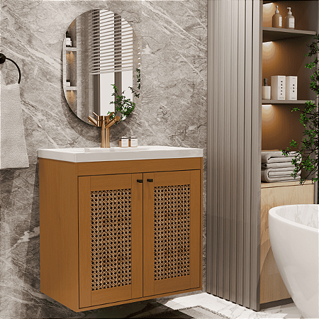 Kit Banheiro Artemis Cedro Rattan
