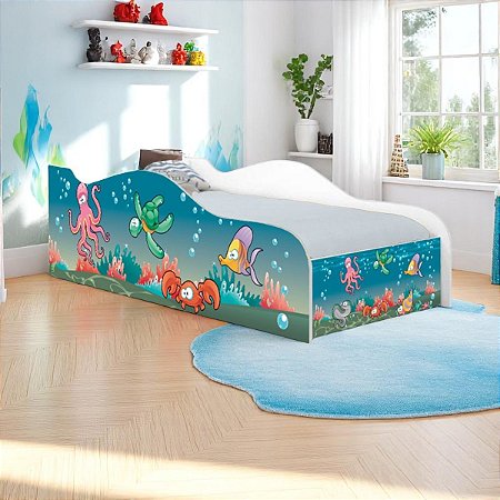 Cama Mobili Solteiro Fundo Do Mar