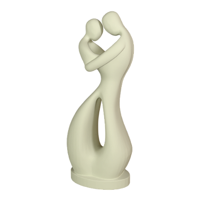Estátua Minimalista - The Lovers
