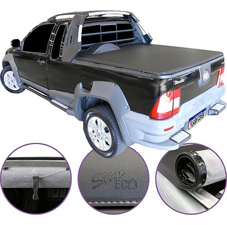 Capota Maritima Flash Cover Strada Cabine Estendida C/ Estepe Locker