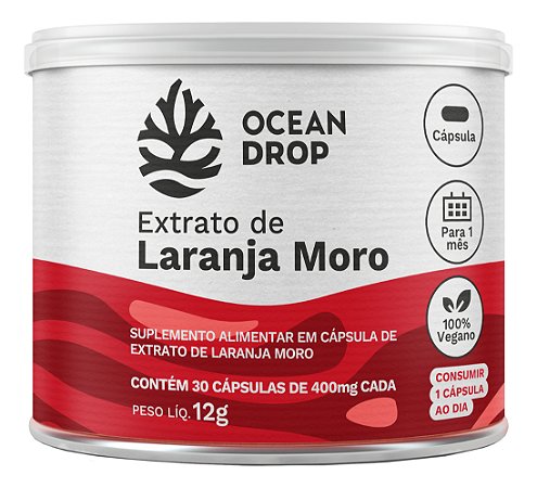 Extrato De Laranja Moro 30 Cáps De 500mg - Ocean Drop