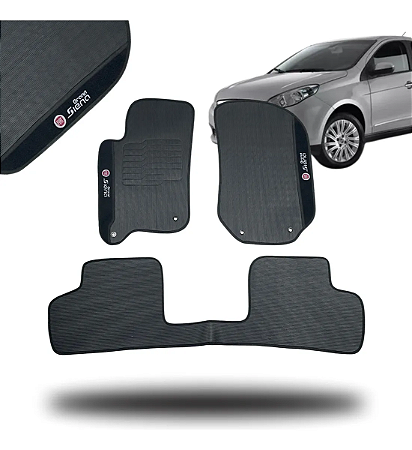 Jogo De Tapete Para Fiat Grand Siena 12/23 Com Logo Bordado