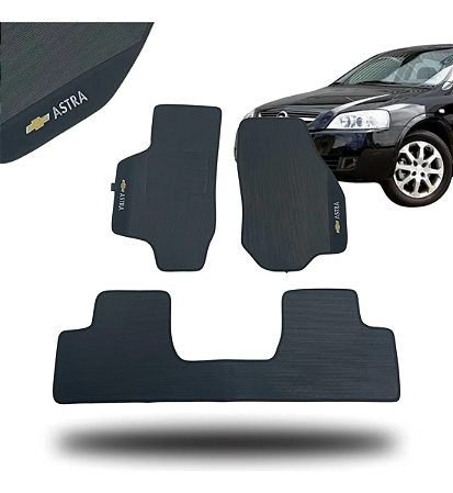 Tapete Automotivo Carpete Astra 1999 a 2011 Bordado Com Logo