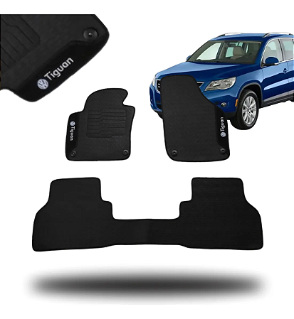 Tapete Emborrachado Tiguan 2009 a 2017 Carro Personalizado