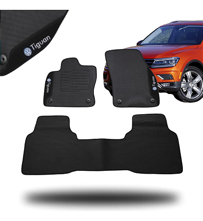 Tapete Emborrachado Tiguan 2018 a 2025 Personalizado Jogo