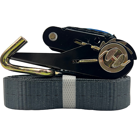 Cinta Catraca Amarrar Carga Suporta 800kg E 5m Comprimento - Preto