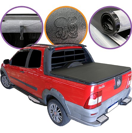 Capota Marítima Strada Cab Dupla C/Estepe S/Ganchos 2010 À 2013 Trek