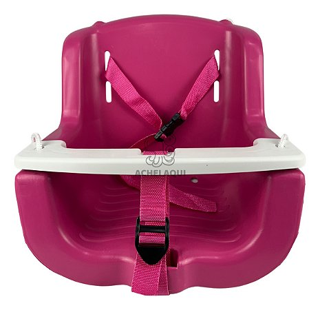 Balanço Infantil Bebê Kids Criança Com Cinto + Cordas Brinde Rosa