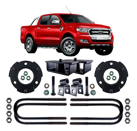Kit Lift Calço Suspensão Para Levantar Ranger 12 A 2020