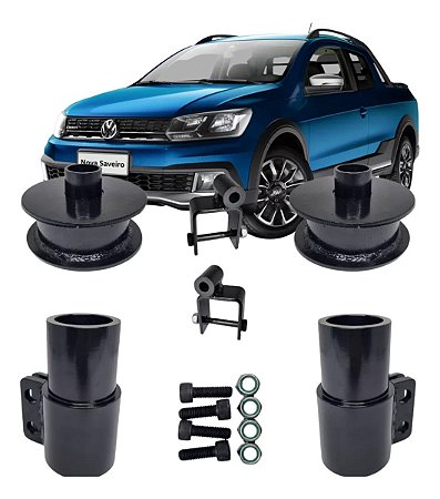 Kit Lift Saveiro G5 G6 E G7 6cm De Brutalidade Reforçado