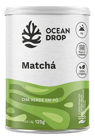Matcha Em Pó Ocean Drop Sabor Sem sabor 125g
