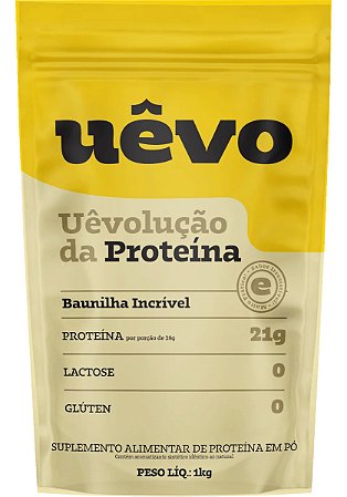 Suplemento Alimentar De Proteína Em Pó Uêvo Baunilha 1kg