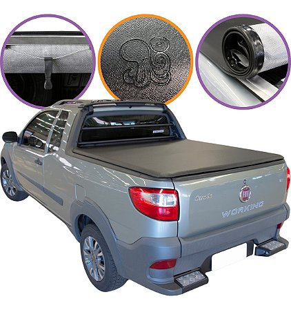 Capota Marítima Achei Strada Working Cabine Estendida 2014 À 2018