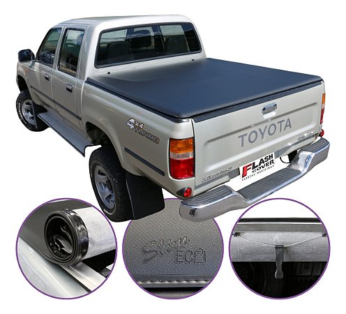 Capota Marítima Flash Cover Hilux 1998 Até 2004 + Par Suporte Brinde