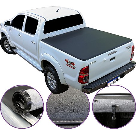 Capota Marítima Flash Cover Hilux 2005 Até 2015 + Par Suporte Brinde