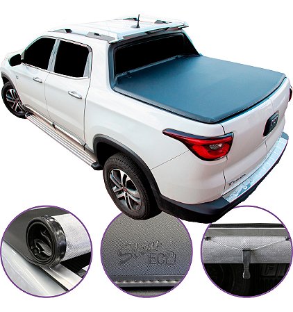 Capota Marítima Flash Cover Fiat Toro 2016 Até 2026 + Suporte Reserva