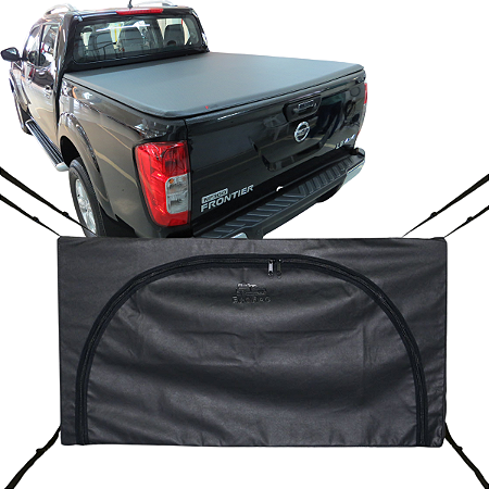 Bolsa Carroceria Ecobag Flash Cover Frontier Até 2026 Protege sua Carga Preto