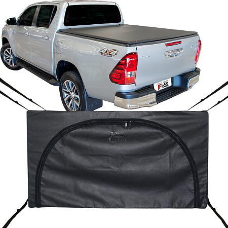 Bolsa Carroceria Ecobag Flash Cover Hilux Até 2026 Protege Sua Carga Preto
