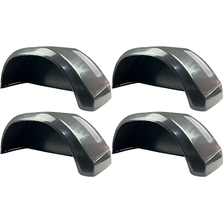 Kit Com 4 Paralamas Plástico Carretinha Reboques Barco Moto Jet Aro 13 ao 15