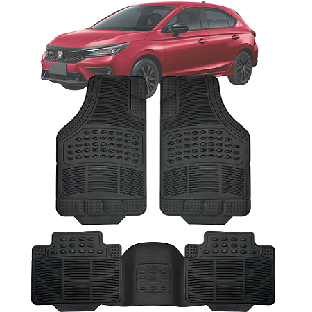 Tapete Automotivo Carpete Borracha Pvc Reforçado Com Tunel City Hatch