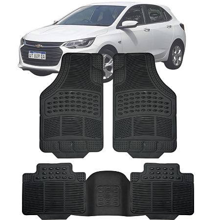Tapete Automotivo Carpete Borracha Pvc Reforçado Com Tunel Onix Hatch