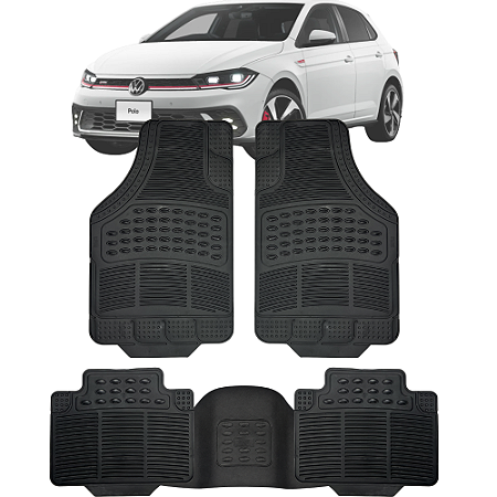 Tapete Automotivo Carpete Borracha Pvc Reforçado Com Tunel Polo Hatch