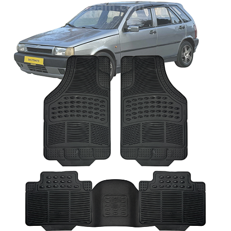 Tapete Automotivo Carpete Borracha PVC Reforçado Com Tunel Fiat Tipo
