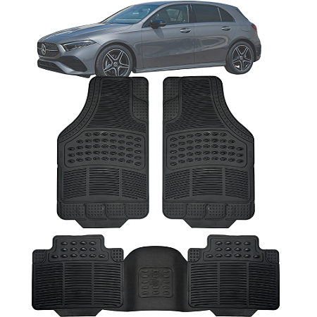 Jogo Tapete Automotivo Carpete Borracha Reforçado Com Tunel A200 Hatch