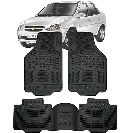Tapete Automotivo Carpete Borracha Reforçado Com Tunel Corsa Classic