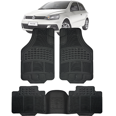 Tapete Automotivo Carpete PVC Reforçado Com Tunel Gol G3 G4 G5 G6 G7