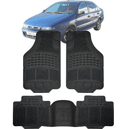Jogo Tapete Automotivo Carpete Borracha PVC Reforçado Com Tunel Marea