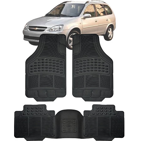 Tapete Automotivo Carpete Borracha Reforçado Com Tunel Chevrolet Wagon